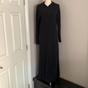 - Beautiful long cashmere angora hooded dress lounger